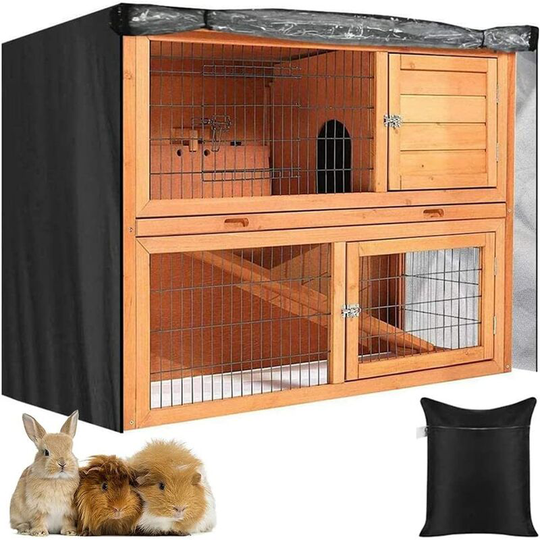 4FT Double Layer Pet Rabbit Cage Dust Cover 210D Oxford Cloth