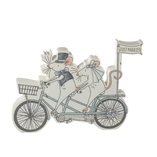 Wisser Mouse on Bike Figurine