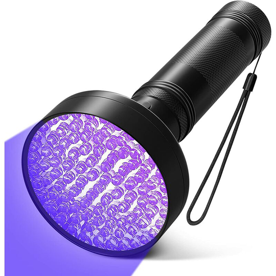 100 led uv Blacklight Flashlight Ultraviolet Handheld Lamp Pet Urine Detectors for Counterfeit Bills Dogs Mats