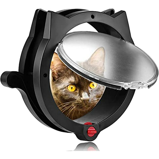 Joorrt - Pet Door, Pet Door, Cat Door, 4-Way Lock, Energy Saving, Weatherproof, Convenient, Small Dog, Easy to Install and Use