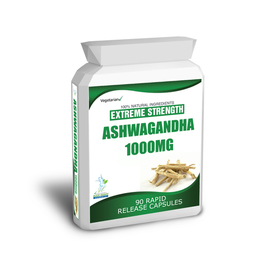 90 ASHWAGANDHA CAPSULES DAILY DOSE 2000mg STRESS FATIGUE ANXIETY RELIEF