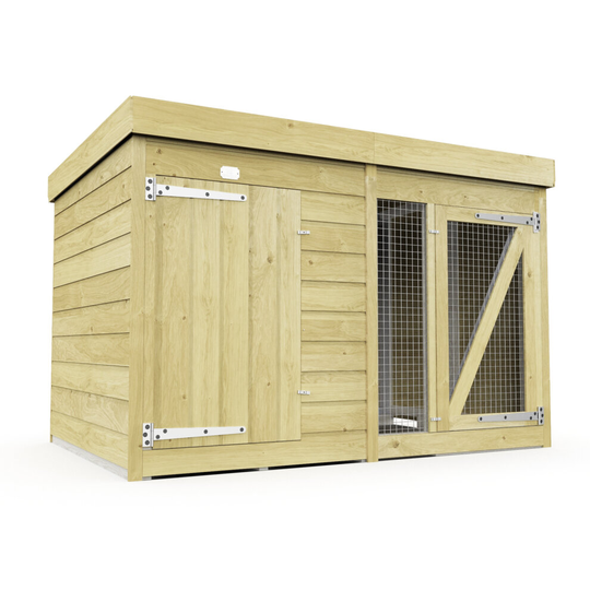 6ft x 4ft Dog Kennel & Run Treated Timber Fast & Free 2-5 Day Delivery