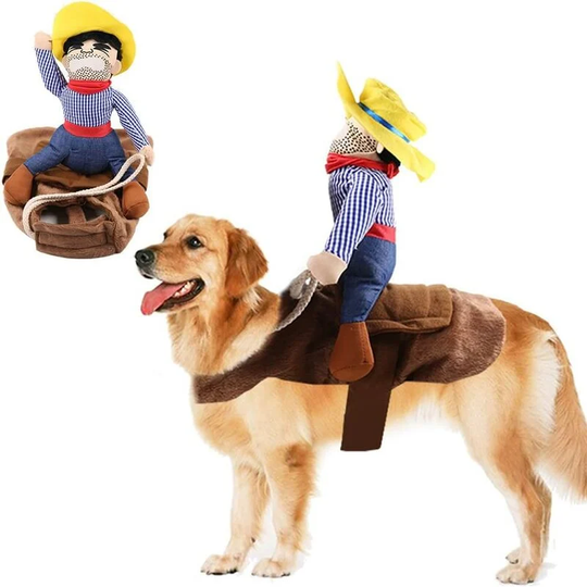 Pet Costume, Funny Cowboy Dog Costume, Pet Fancy Cosplay Clothes, Suitable for Medium Dog and Large Cat (l)
