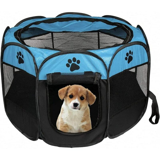 Gdrhvfd - Foldable Pet Playpen Portable Cage Tent Oxford Breathable Small Animal Playpen Waterproof Puppy Tent Kitten Rabbit Hamster Chinchilla