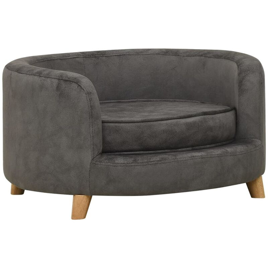Dog Sofa Grey 69x69x36 cm Plush Vidaxl Grey
