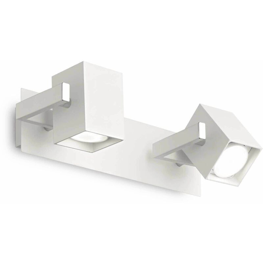 White mouse 2-light wall light