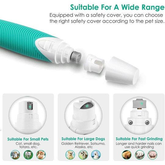 Rechargeable Pet File for Dog Nail Trimmer, Lima Electric Dog Nails Cats Shredder Silence usb Cable Trimmer Rechargeable and Low Noise Nail Variable