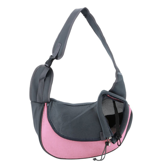 1 Pack Breathable Portable Pet Sling Bag for Cats and Dogs Pet Outdoor Travel Supplies (Pink s)