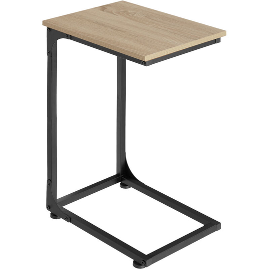 Side table Erie 40x30x63cm - coffee table, sofa table, living room table - industrial wood light, oak Sonoma - industrial wood light, oak Sonoma