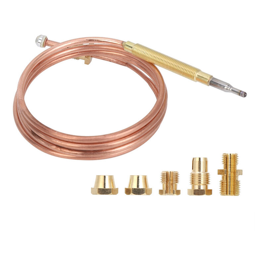 Universal Gas Thermocouple Kit, Replacement Thermocouple with Nuts for Starlight bbq and Grill