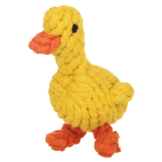 Dog Rope Chew Toy Cotton Rope Bite Resistant Design Pet Teeth Cleaning Gifts duck - Muff