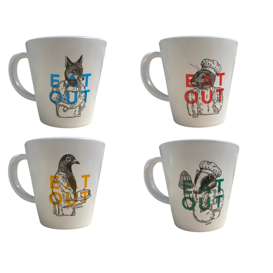 OLPRO EAT OUT Melamine Mug Set (Pack of 4)