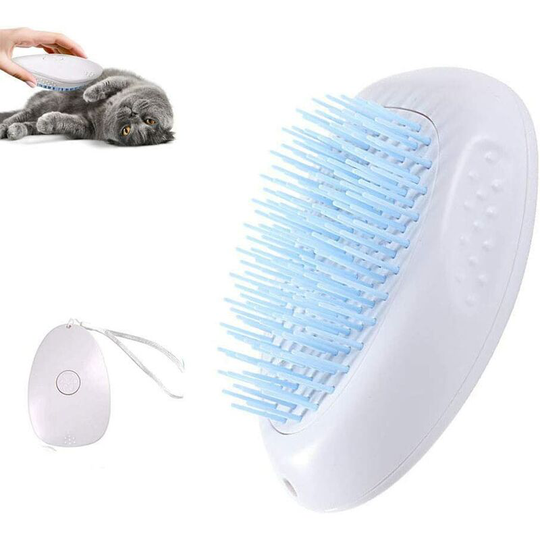 Cat Brush, Cat Grooming Brush Slicker Brush for Shedding, Soft Silicone Washable Cat Massage/Bath Brush for Long and Short Hair, Self Cleaning Cat