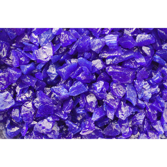 (1kg, 15-25mm) Cobalt Blue Glass Chippings 3 Sizes to Choose From