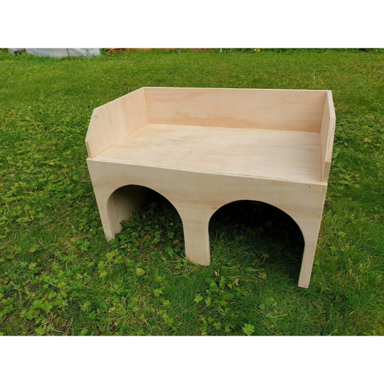 (Unpainted) Large Hop On Rabbit Castle 51cm x 36cm x31cm