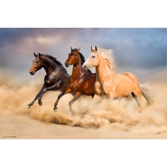 Three Horses Desk Pad