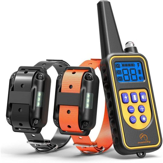 Dog training collar 800 meters with shock and vibration IP67 waterproof