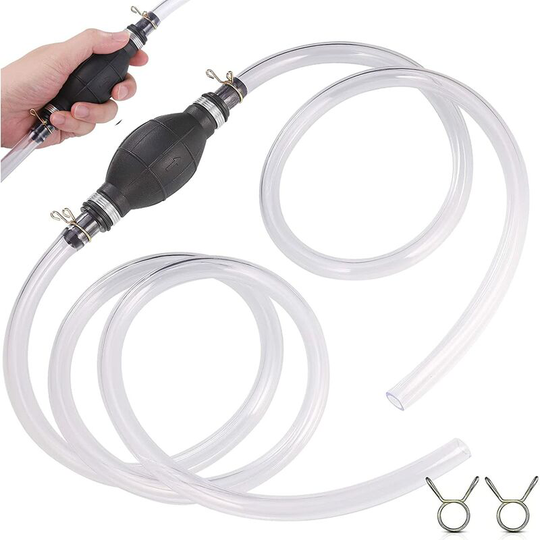 Siphon Pump Manual Fuel Pump with pvc Tube Improved Manual Fuel Pump Siphon Pump for Fish Tank for Gasoline Diesel Fuel (14MM)