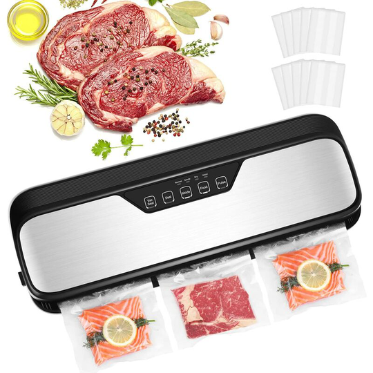 FVO - Vacuum Sealers, 110W, 32cm Extended Seals, Food Vacuum Sealer for Dry and Wet Foods