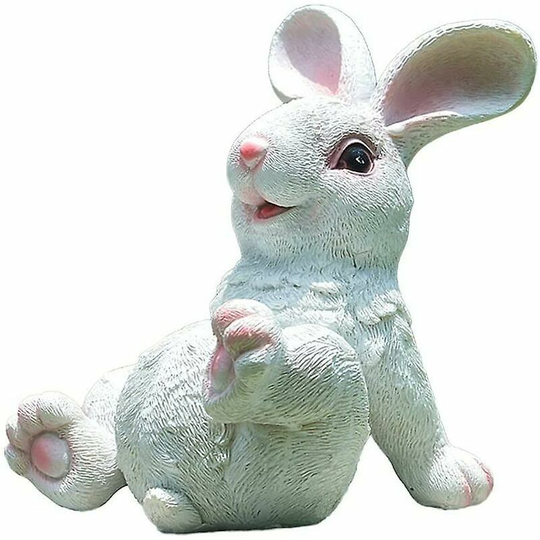 Resin handicraft animal model rabbit (white rabbit),