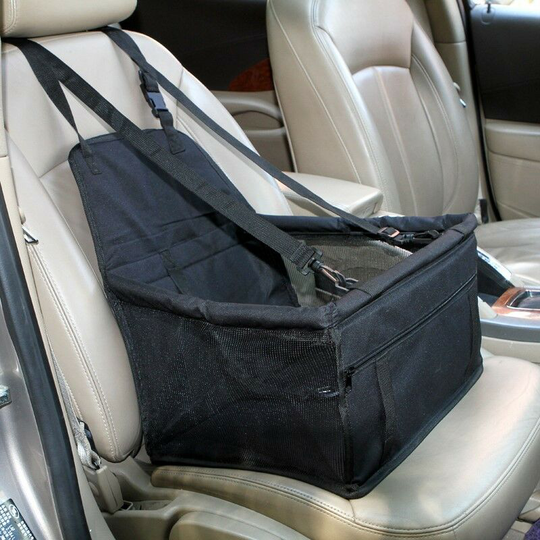 Sun Flowergb - Car Booster Seat for Dogs or Cats, Dog Car Carrier Bag Waterproof Oxford Cloth Booster Cover with Travel Safety Belt for Puppies