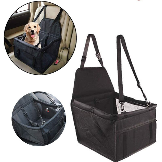 Car Seat Cover for Dogs Car Seat Protector Cover with Breathable Waterproof Safety Leash for Traveling with Puppy Small Dog Cat (Black)