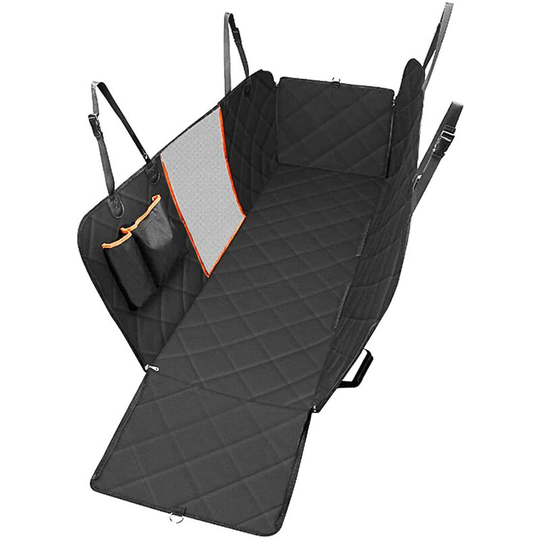 54''X58'' Dog Seat Waterproof Protector Car Pet Cushion Car Rear Seat Pet Dog Cushion Waterproof Dirt Proof Car Pet,Black - Black