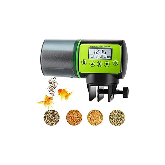 Moisture-proof Automatic Aquarium Food Feeder - Green