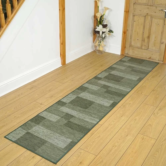 Tuba Icona Looped/Hooked Green/Grey Rug