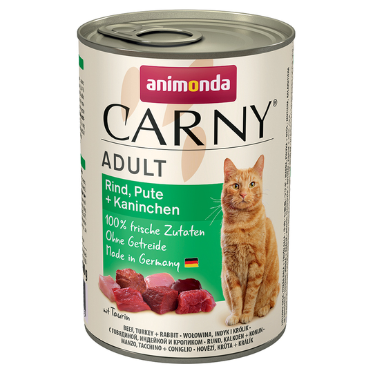 Animonda Carny Adult Saver Pack 12 x 400g - Beef, Turkey & Rabbit