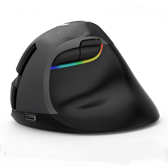 Wireless Vertical Mouse e Regonomic Wireless Mouse with bt 4.0 and 2.4G two modes, Quiet Design Black 800/1200/1600 / 2400DPI