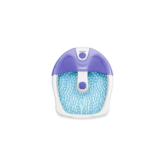 Conair Foot Pedicure Spa With Vibration And Heat, Purple And White
