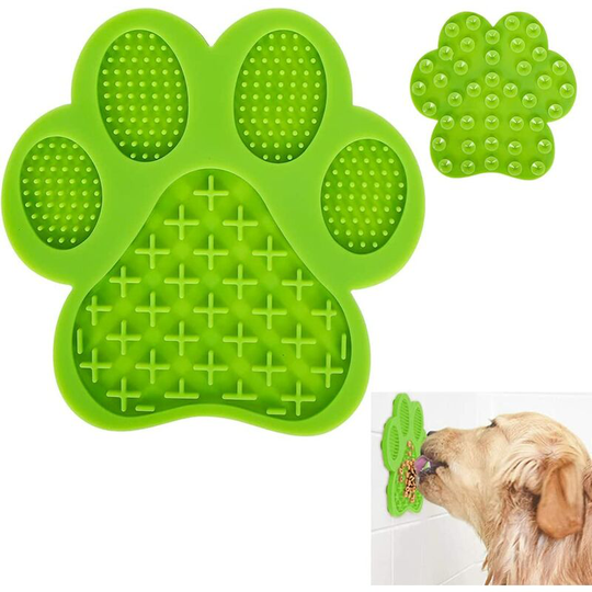 Devenirriche - Dog Licking Cushion, Dog Slow Dispensing Mat, Dog Licking Mat, Silicone Licking Mat, Dog Licking Mat with Suction Cup, for Dog Bath,