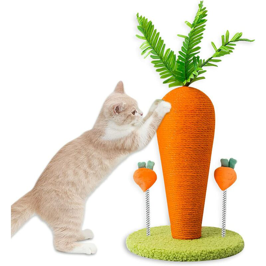 FVO - Cat Toy, Sisal Cat Scratching Post, Funny Sisal Rope Cat Scratching Post for Indoor Cats, Natural Sisal Pet Toy