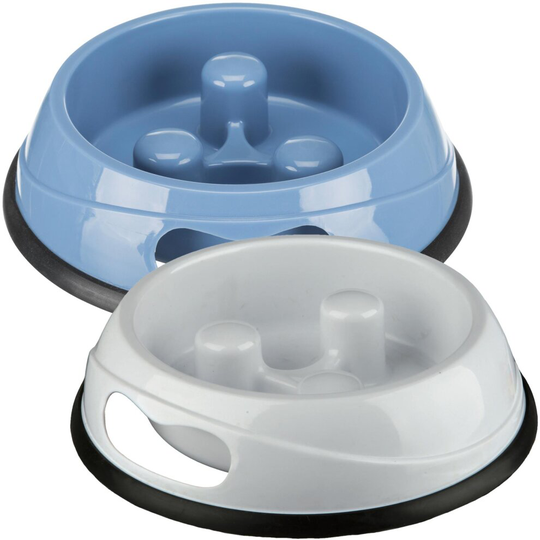 Slow Feed Bowl, 0.45 L/ø 20cm - Bowl Dog Trixie Feeder Bloat Anti Gulp Plastic - slow bowl feed dog trixie feeder bloat anti gulp plastic puppy non