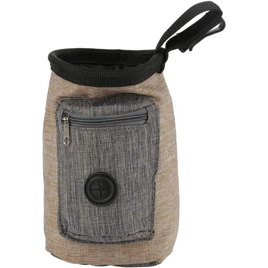 Langray - Pet Treat Bag Dog Obedience Training Waist Pouch Pet Reward Pouch Bait Bag Multifunctional Pet Storage Bag with and Built-in Poop Dispenser