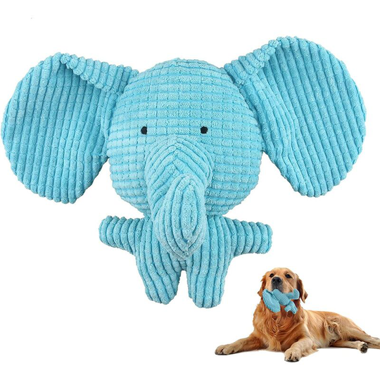 Dog Toys for Puppy,Interactive Dog Toys for Small Pet to Cleaning Teeth (Blue elephant)