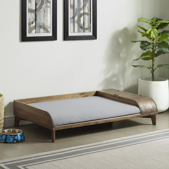 Oakgrove Dog Sofa with Storage in Dark Brown/Grey