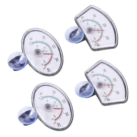 Thsidne 4pcs Aquarium Patch Thermometer Water Thermometer Fish Tank Thermometer