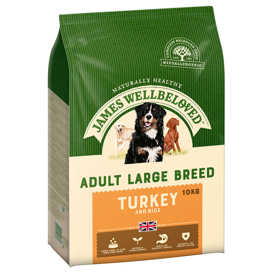 James Wellbeloved Adult Large Breed - Turkey & Rice - 20kg