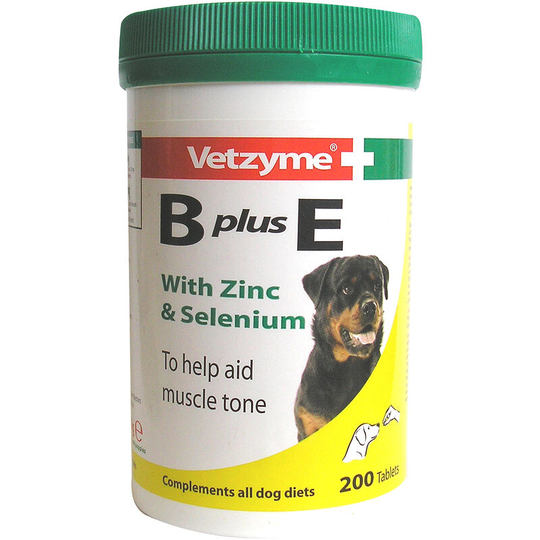 B Plus e Dog Tablets (200 Tablets) (May Vary) - May Vary - Vetzyme