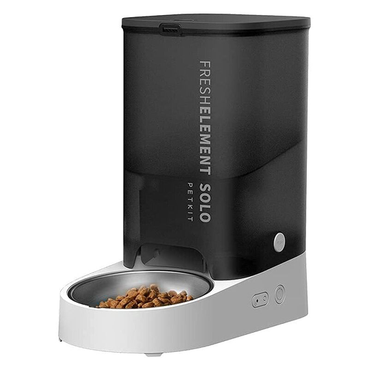 Automatic Cat Feeder - Wi-Fi Enabled - with Portion Control - Freezer Dried Food Friendly - Dual Power Design - Gray