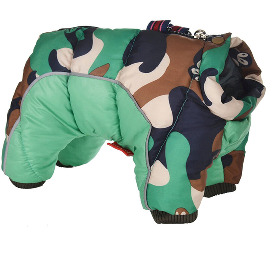 Pet Dog Clothes Winter Warm Jacket Thicker Puppy Coat Small Dogs Pets Clothing, Light green size s