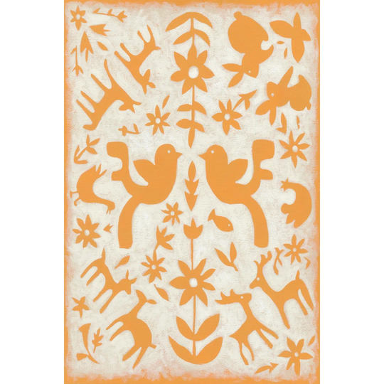 Spring Otomi IV - Wrapped Canvas Art Prints