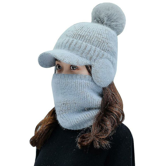 Women Winter Hat Keep Warm Cap Warm Hats Rabbit Fur Winter Knitted Hat