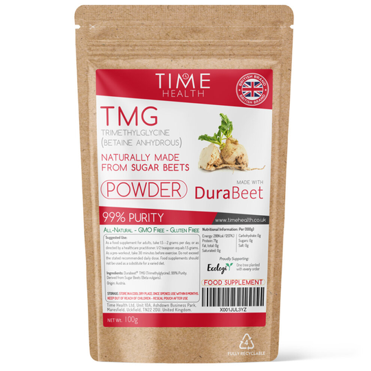 TMG (Trimethylglycine) / Betaine Anhydrous Powder - 99% Pure & Naturally Derived from Sugar Beets - Premium DuraBeet® - EU Source
