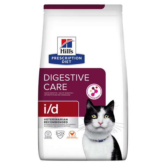 Hill's Prescription Diet Feline Economy Packs - i/d Digestive Care - Chicken (2 x 8kg)