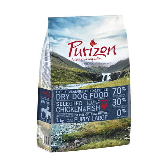 Purizon Puppy Large Breed Dog - Grain-Free Chicken & Fish - 1kg