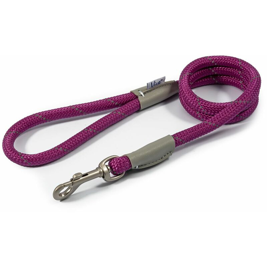 Viva Rope Lead Reflective - 1.07 m x 12 Mm Purple - Ancol