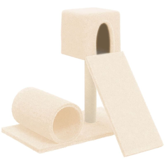 Cat Tree with Sisal Scratching Post Cream 59 cm vidaXL - Cream